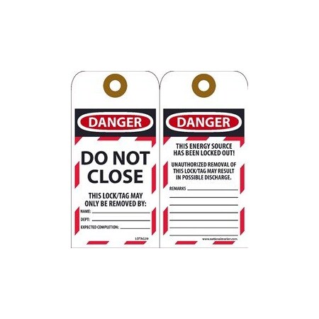 TAGS, DO NOT CLOSE, 6X3, UNRIP